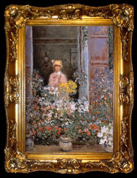 framed  Claude Monet Camille at the Window, ta009-2